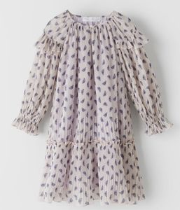 New Zara pleated flower dress